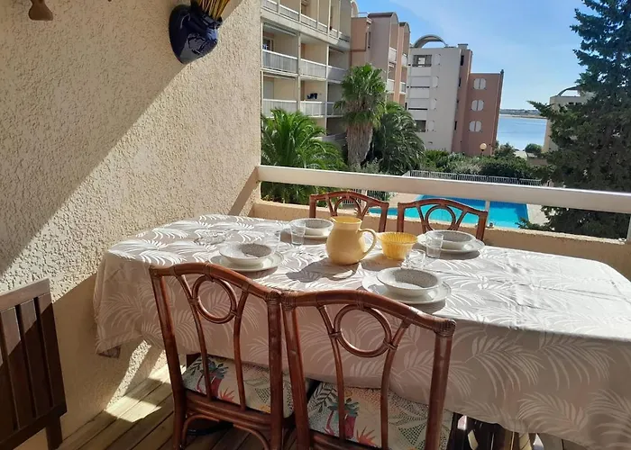Joli Appartement Climatise Residence Avec Piscine Et Plage Du Grazel A 180M
