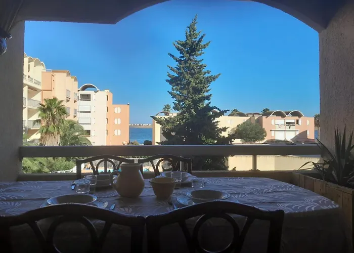 Joli Appartement Climatise Residence Avec Piscine Et Plage Du Grazel A 180M דירה גרואיסאן
