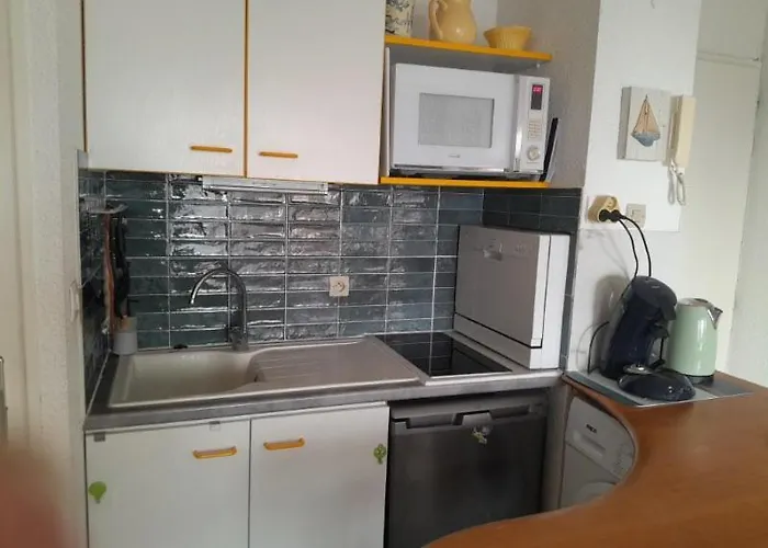 Joli Appartement Climatise Residence Avec Piscine Et Plage Du Grazel A 180M דירה