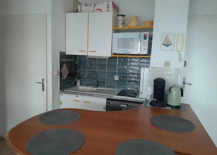 Joli Appartement Climatise Residence Avec Piscine Et Plage Du Grazel A 180M דירה גרואיסאן